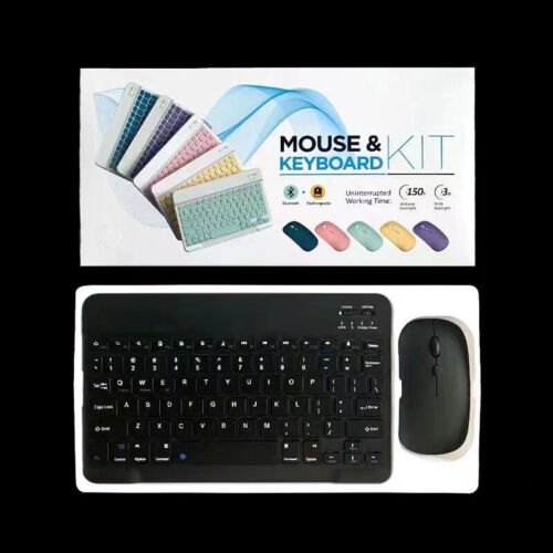 Wireless Bluetooth mouse keyboard suit ultrathin Rechargeable for PC ipad Mac - Picture 11 of 18