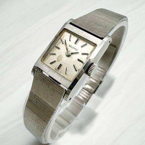 WALTHAM Ladies Watch, Hand-wound, Square, Vintage
