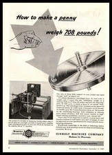 1949 Gisholt Machine Madison Wisconsin Dynetric 3S Balancing Machines Print Ad