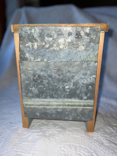 Handmade Wood Storage Display Box 12"high x 9"wide x 5"deep. New. - Picture 5 of 11