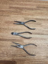 Lot Of Vintage West German Made Drop Forged Side Cutter And Needle Nose Pliers 