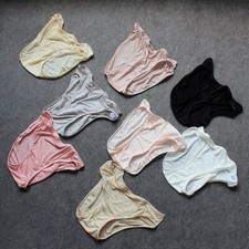 Women 100 Silk Knitted Briefs Panties Underwear Lingerie Knickers Breathable