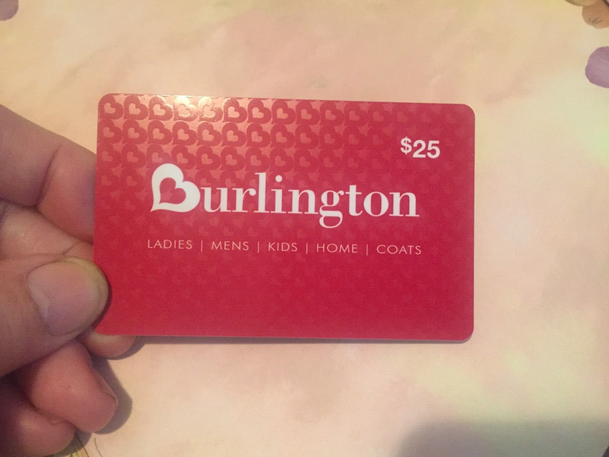 BURLINGTON COAT FACTORY Rows of Heart B's 2014 Gift Card $0
