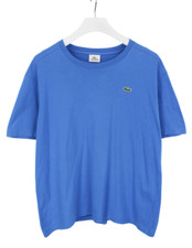 Lacoste Sport T-Shirt Homme XL Col Rond Manches Courtes Logo Tricot Bleu