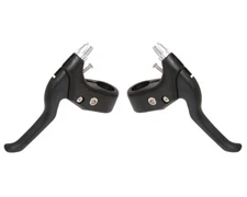 ALTALINE 3 FINGER BICYCLE ALLOY BRAKE LEVER SET BLACK.