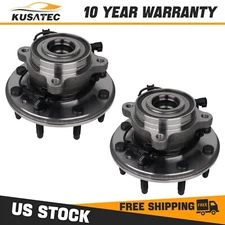 Pair Front Wheel Hub Bearing Assembly For Chevrolet Silverado 2500HD 3500HD 4WD