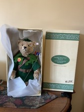 1996 MARGARETE STEIFF LE 00819 ROBIN HOOD BLONDE TEDDY BEAR EAN 655203 W/BOX