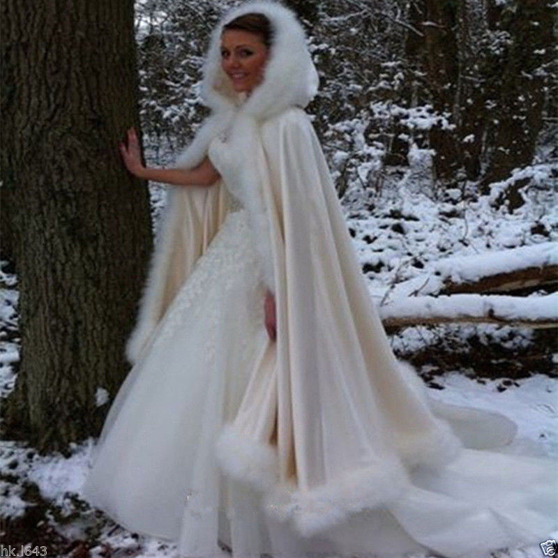 Winter Wedding Gown Bridal Fur Cape NEW Bridal Winter Wedding