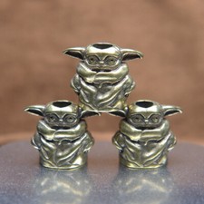 Brass Bead Parachute Cord Knife Lanyard Bead Pendant DIY Accessories Grogu 