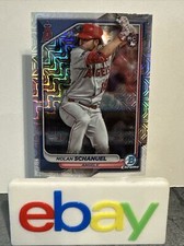 2024 Topps Bowman Chrome Baseball Nolan Schanuel #81 RC Rookie Mojo Refractor