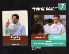 Yev Kassem Soup Nazi Seinfeld Game Famous Scenes - 2 Card Lot Larry Thomas J-01