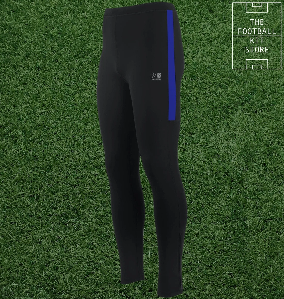 Karrimor Running Tights Mens - Black / Blue Leggings - All Sizes