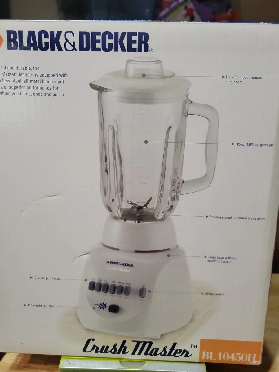 BLACK+DECKER Crush Master 10-Speed Blender BL10450H Brand New!