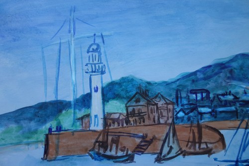 Rare unique Fauvist landscape painting, signed Jean Dufy - Picture 7 of 8