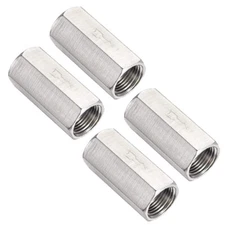 4Pcs 3/8 NPT Thread Dia. Solid Brass Full Port One Way Check Valve