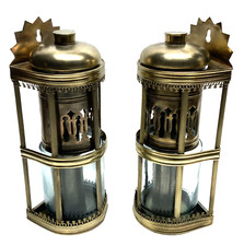 Raro Strano Lampade Antiche (A Olio, Gas ? ) per Identificare 19esimo Applicati