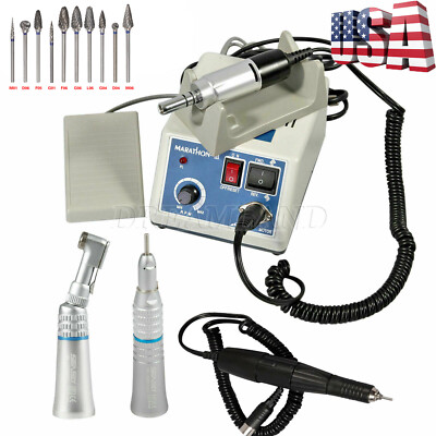 Electric Micromotor Dental Lab Marathon /Straight /Contra Angle Handpiece /Burs