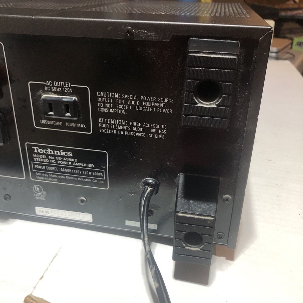 Technics SE-A5 Mk2 MKII Stereo DC Power Amplifier wow | eBay