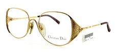 New Vintage CHRISTIAN DIOR 2362 43 52mm Gold Eyeglasses Frames Austria
