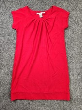 DIANE VON FURSTENBERG Womens Red Short Sleeve Sheath Above Knee Length Dress 8