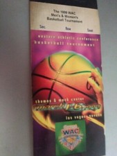 1999 WAC Basketball Tournament In Las Vegas, NV.  Unused Tickets