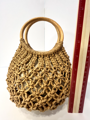 Hatattack Straw Mary Mini Basket Tote Natural Color - Picture 7 of 8