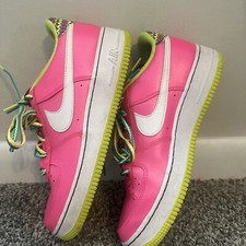 Nike Air Force 1 Low Pink Volt Aqua GS