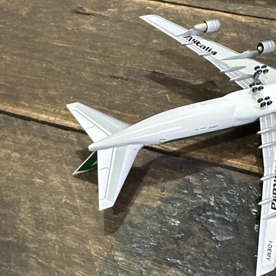 ALITALIA 747-200 Herpa 1/400 Scale in Box Diecast | eBay