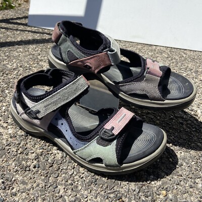Ecco Yucatan Womens Sz EUR 38 US 9-9.5 Multicolor Outdoors Hiking Sports Sandals