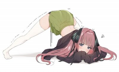 Anime go toubun no hanayome nakano nino butterfly hair Stitched Gaming Mat Desk