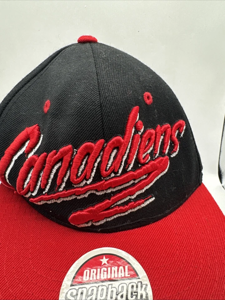 New with Tag NHL Montreal Canadiens Snapback Hat Cap Black & Red Zephyr - Image 3 of 4