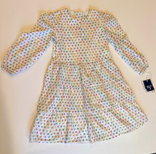 Roller Rabbit x Target Girls XS Disco Hearts Tiered Mini Dress NWT Long Sleeve