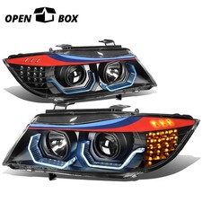 Open-boxfor 2006-2008 Bmw E90 3d Led Angle Eye Projector M-sport Headlamp