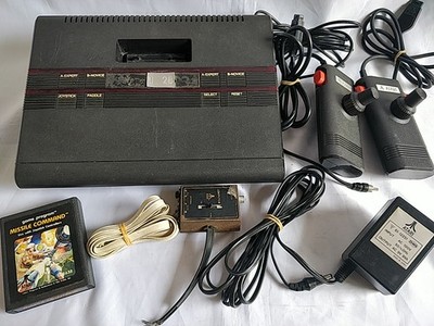 Atari 2800 Console, Controller Pads, PSU, RF Switch cable, Game set -e0620-