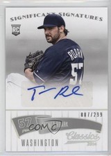2014 Panini Classics Significant Signatures Silver 87/299 Tanner Roark Auto 3t2