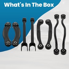 8x Rear Suspension Control Arms Strut Rod Lateral Arm Kit For Dodge Charger 8x Rear Suspension Control Arms Strut Rod Lateral Arm Kit For Dodge Charger