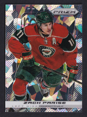 2013-14 Panini Prizm -Minnesota  Wild  Zach Parise #156 Cracked Ice  Prizm /30