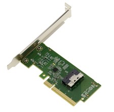 PCIe 4.0 Controller Card Adapter To Slim SAS SFF-8654 8i For NVMe M2 SSD