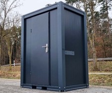 Mini Sanitärcontainer WC Klo mit Waschbecken und Pissoir RAL7016 Anthrazit