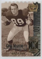 1999 Upper Deck Century Legends Die-Cut 92/100 Gino Marchetti #15 HOF 3t8