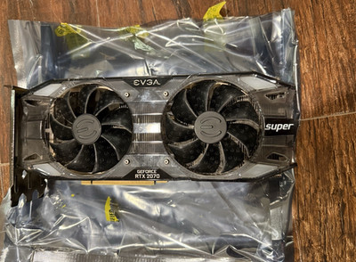 EVGA GeForce RTX 2070 Super NVIDIA Graphics Card Multiple Monitor Fan 8+6 Pin