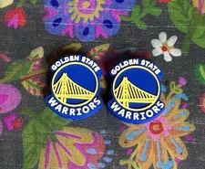 2 Piece WARRIORS Basketball Team Silicone Focal Beads DIY Jewelry Pens Sport