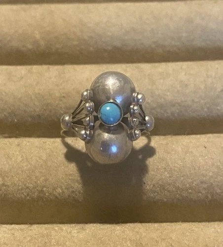 Vintage Mexico Silver Ring Size 6- adjustable