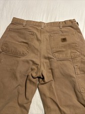 Carhartt Classic Dungaree Fit Duck Pants 33/31 Carhartt Brown Men's Carpenter
