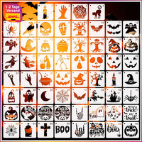 Halloween Schablonen 60 StüCk KüRbis Malschablonen Wiederverwendbar 7,62 Cm