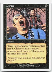 Duress #131 7th Edition MTG Common Sorcery