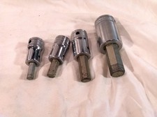 Set of 3 Snap-On Metric Hex Sockets 1/2"Dr SAM12A 12mm FAM10B 10mm FAM8A 8mm17mm