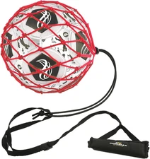 Handle Solo Soccer Kick Trainer with New Ball Locked Net Design, Soccer Ball Bun