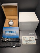 [US] Autentico Seiko Prospex Speed-Timer Panda Solar Chrono V192-0AF0 Completo SSC813