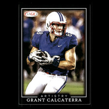 Grant Calcaterra #49 2022 SAGE Artistry Black SMU Mustangs Football Card NFL